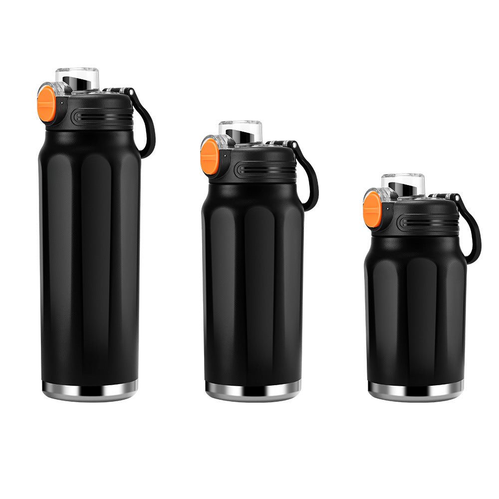 Large-capacity fitness and sports water bottle