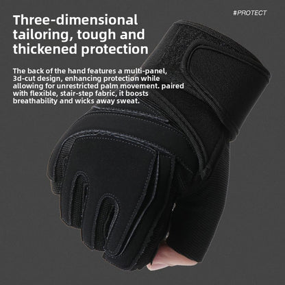 Non-Slip Fitness Training Gloves with Wrist Support